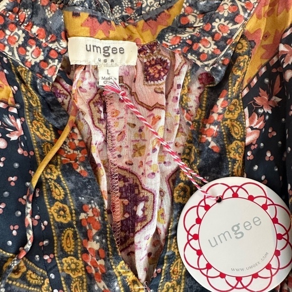 Umgee Long Sleeve Boho Dress - Picture 10 of 11